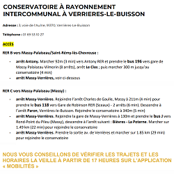 Accès CRI Verrières-Le-Buisson